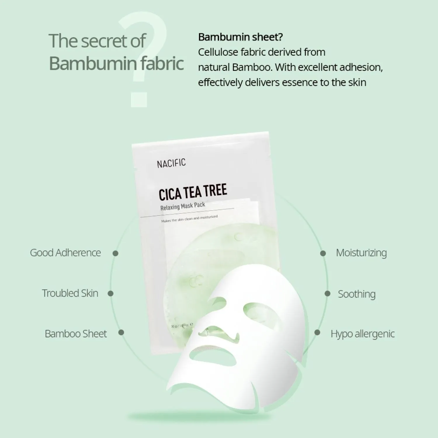 NACIFIC Cica Tea Tree Relaxing Mask (1ea)