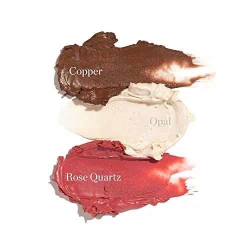 Ogee Face Stick Trio - Contour Stick Makeup Collection - Certified Organic Bronzer, Blush Stick, and Highlighter Stick for a Flawless Look