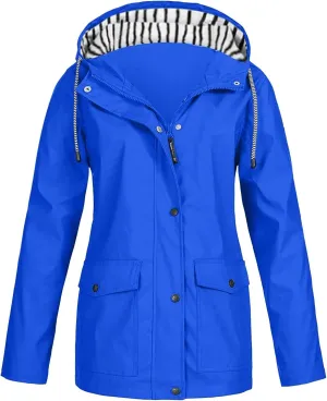 OIOLOYJM Yellow Rain Jacket Womens Waterproof with Hood Rain Coat with Hood Women Plus Size Winter Coats for Women Raincoats