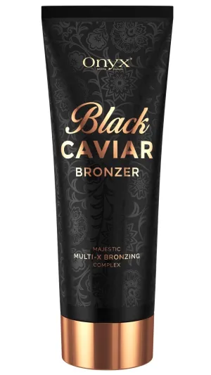 Onyx Black Caviar Dark Tanning Lotion - Black Bronzer & Tan Enhancer - Insanely Dark Tan Results - Tanning Bed Lotion for Men & Women - Tinted Moisturizer for Bronze Skin