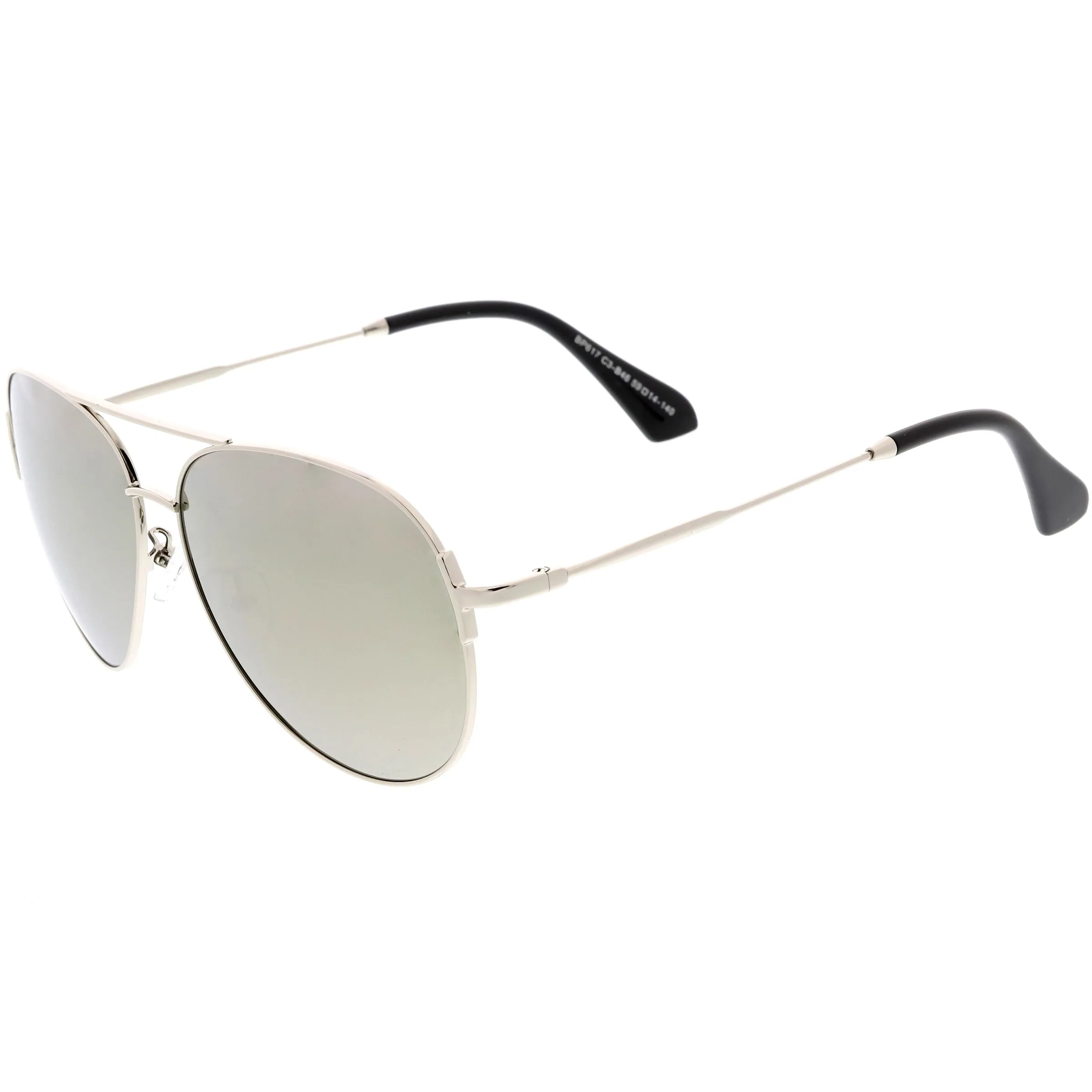 Oversize Metal Arms Polarized Lens Aviator Sunglasses C886