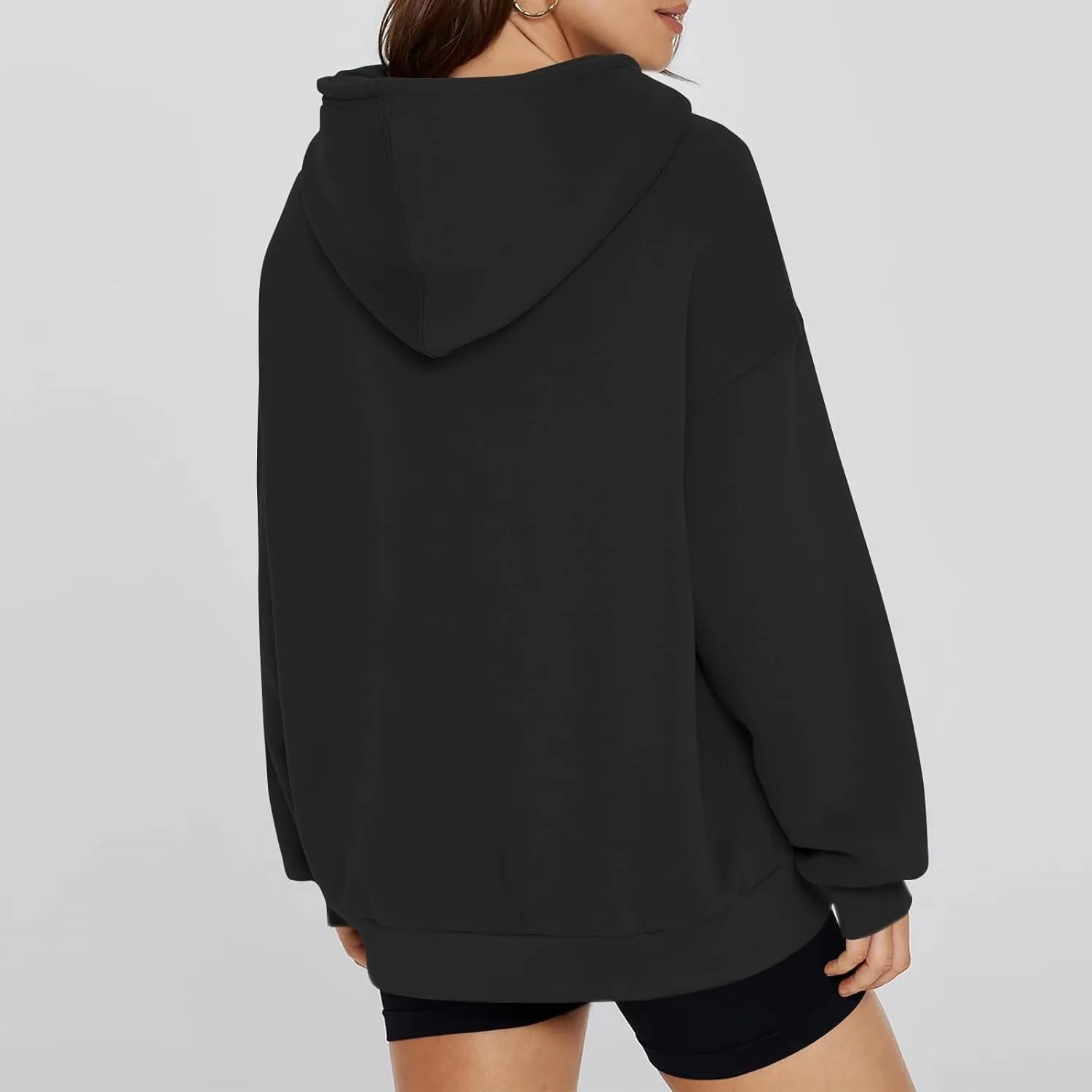 Oversized Hoodies for Women Fleece Pullover Pocket Loose Fit Y2k Hoodie Preppy Cute Sweatshirts Winter Sweaters