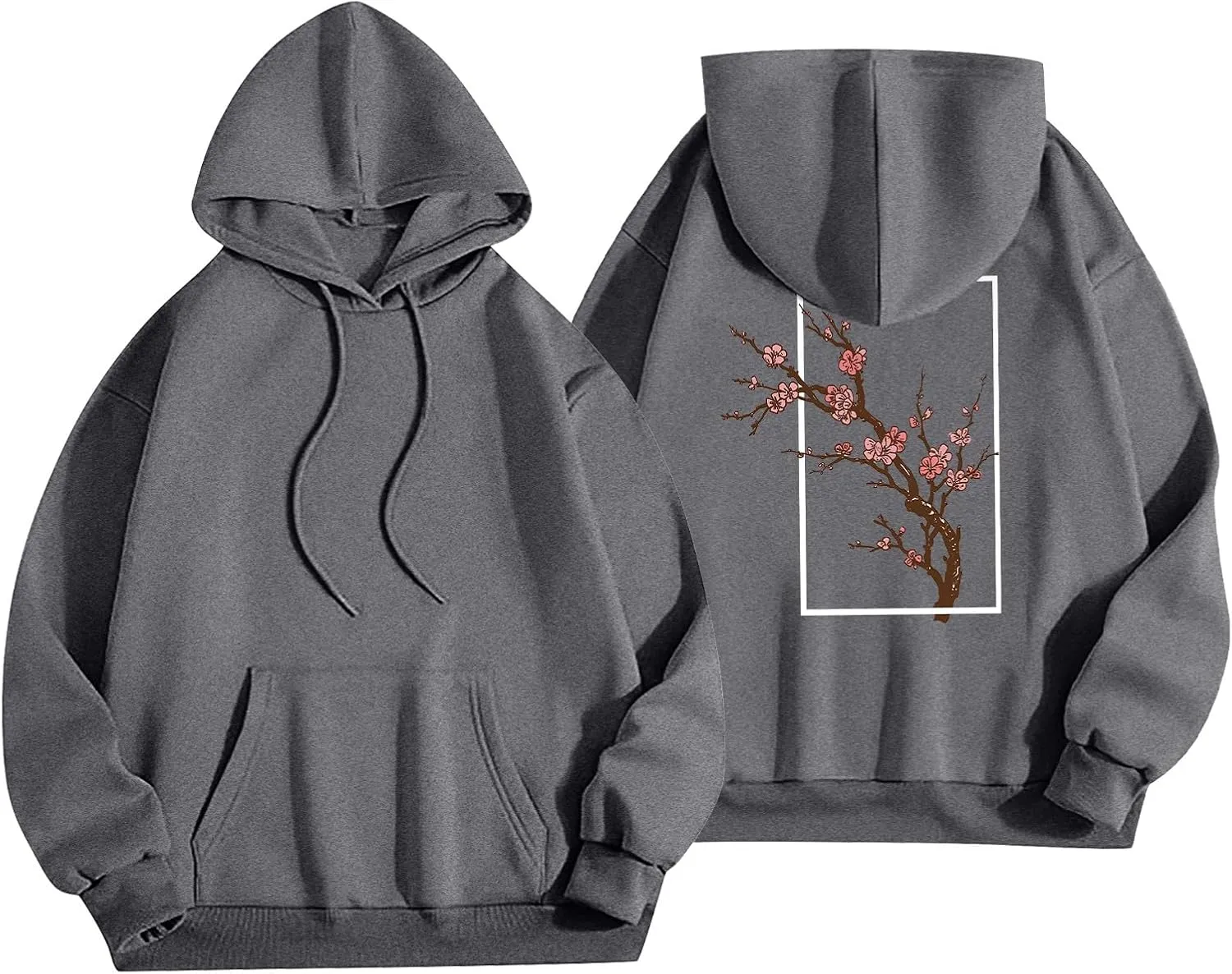 Oversized Hoodies for Women Plus Size Casual Graphic Sweatshirts Y2K Trendy Fall Pullover Top Teen Girls Cute Clothes