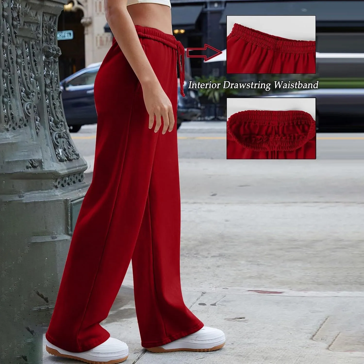 Pants for Women Casual Sweatpants Yoga Pants High Waisted Wide Leg Athletic