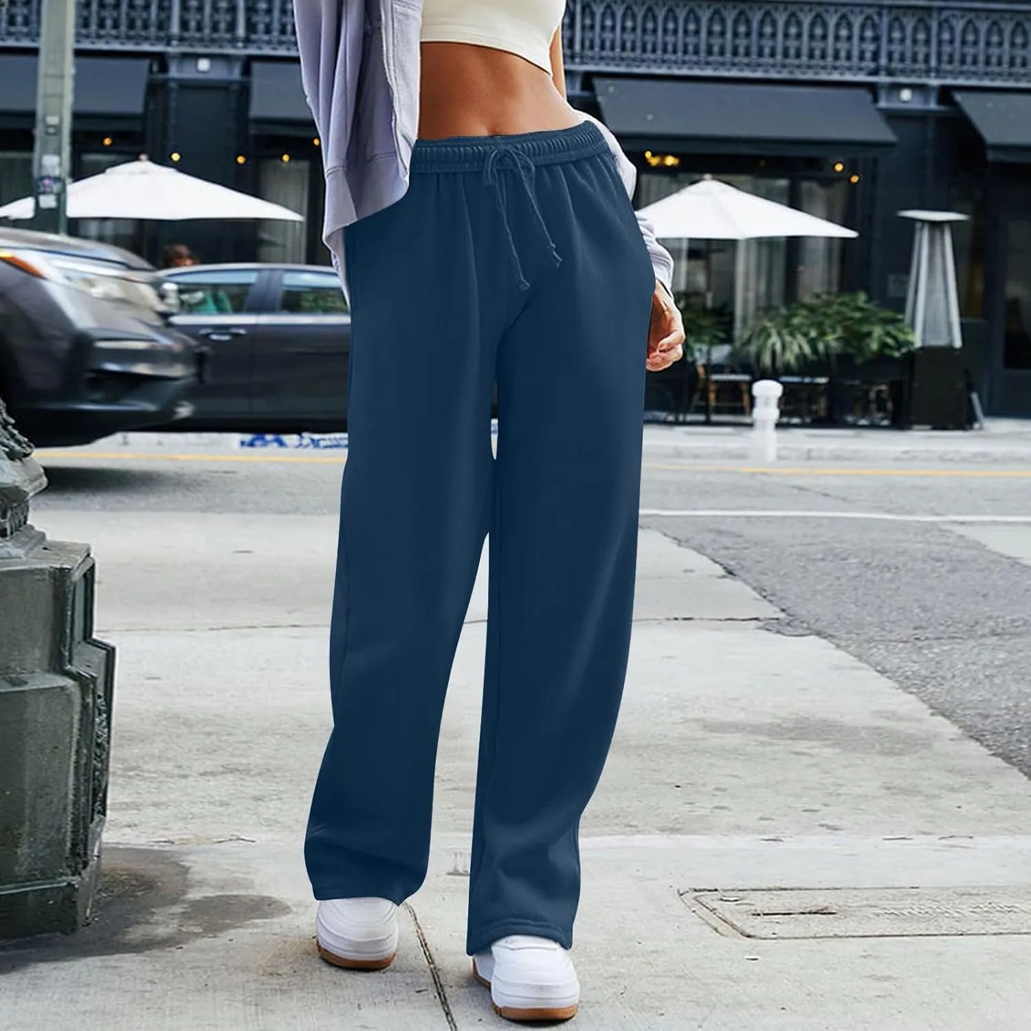 Pants for Women Casual Sweatpants Yoga Pants High Waisted Wide Leg Athletic