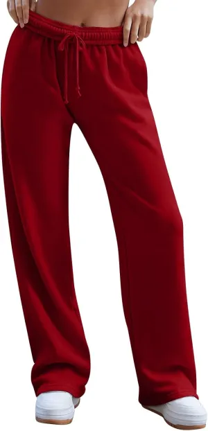 Pants for Women Casual Sweatpants Yoga Pants High Waisted Wide Leg Athletic