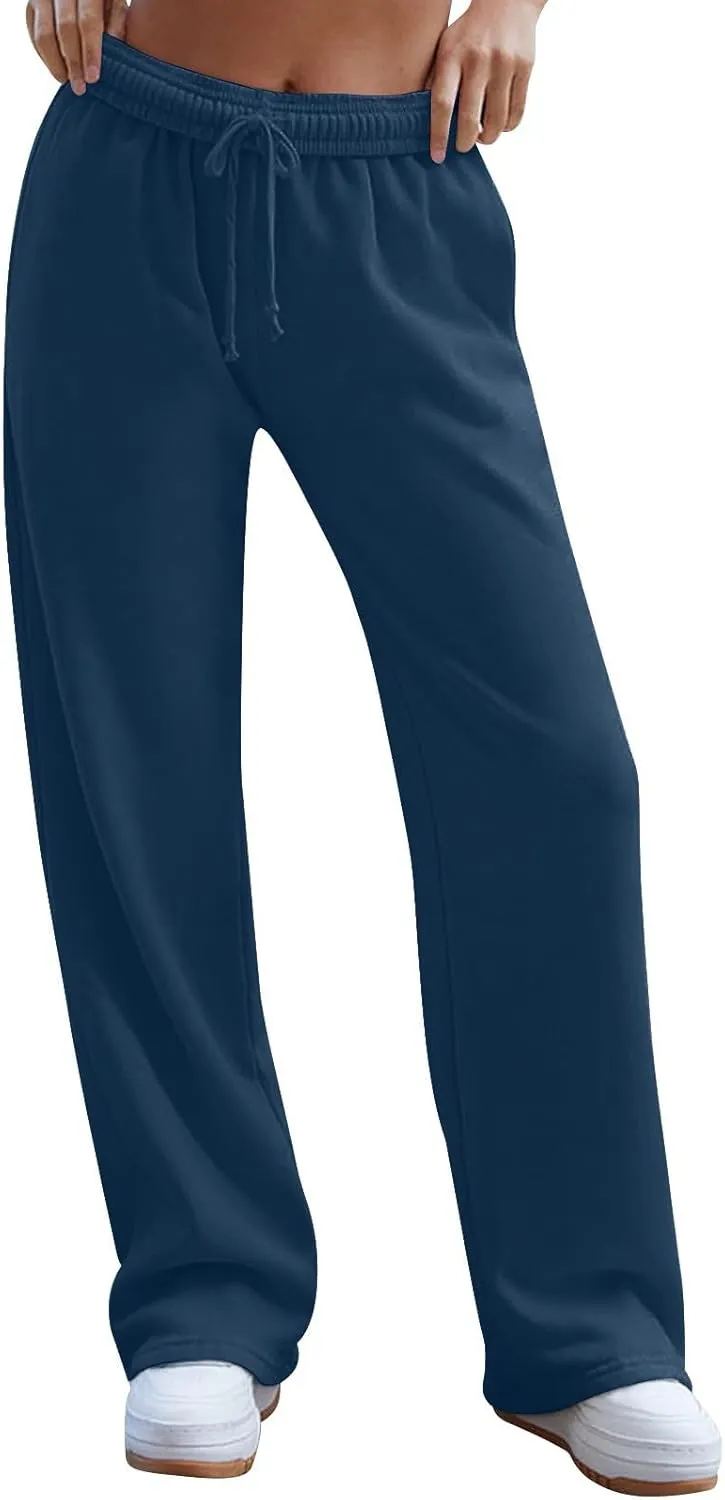 Pants for Women Casual Sweatpants Yoga Pants High Waisted Wide Leg Athletic