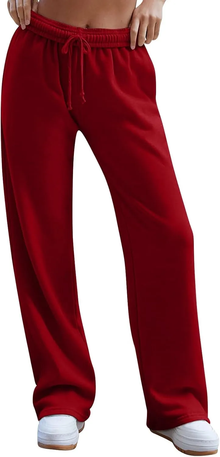Pants for Women Casual Sweatpants Yoga Pants High Waisted Wide Leg Athletic