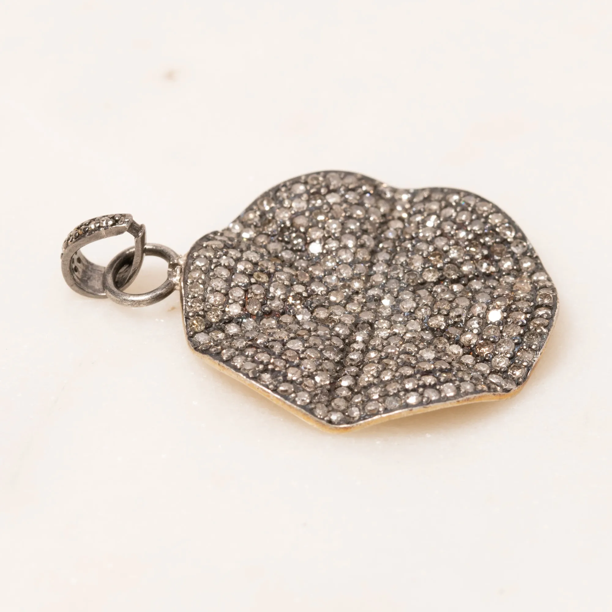 Pave Diamond Spiderweb Pendant