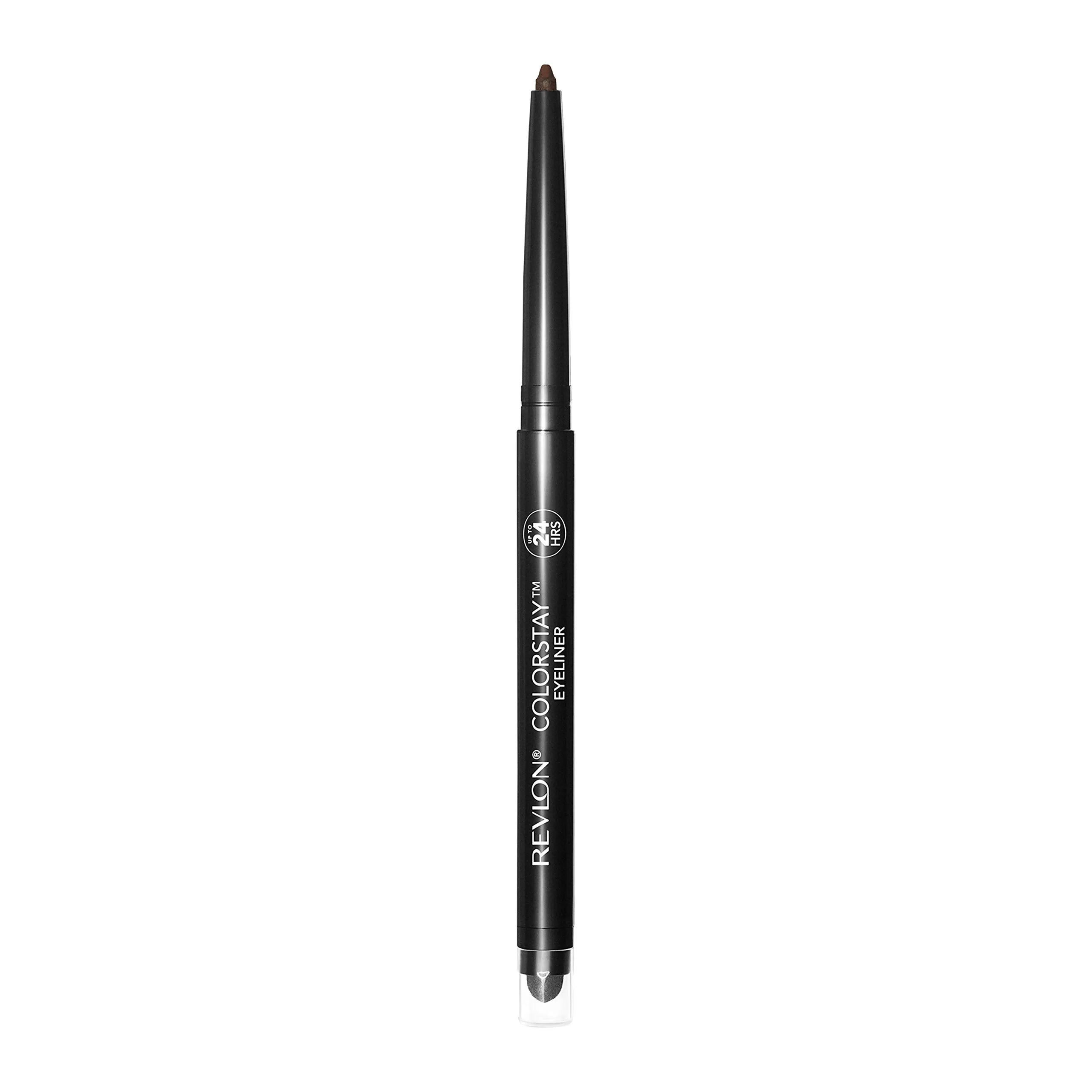 Pencil Eyeliner by Revlon, ColorStay Eye Makeup with Built-in Sharpener, Waterproof, Smudgeproof, Longwearing with Ultra-Fine Tip, 203 Brown, 0.01 Oz