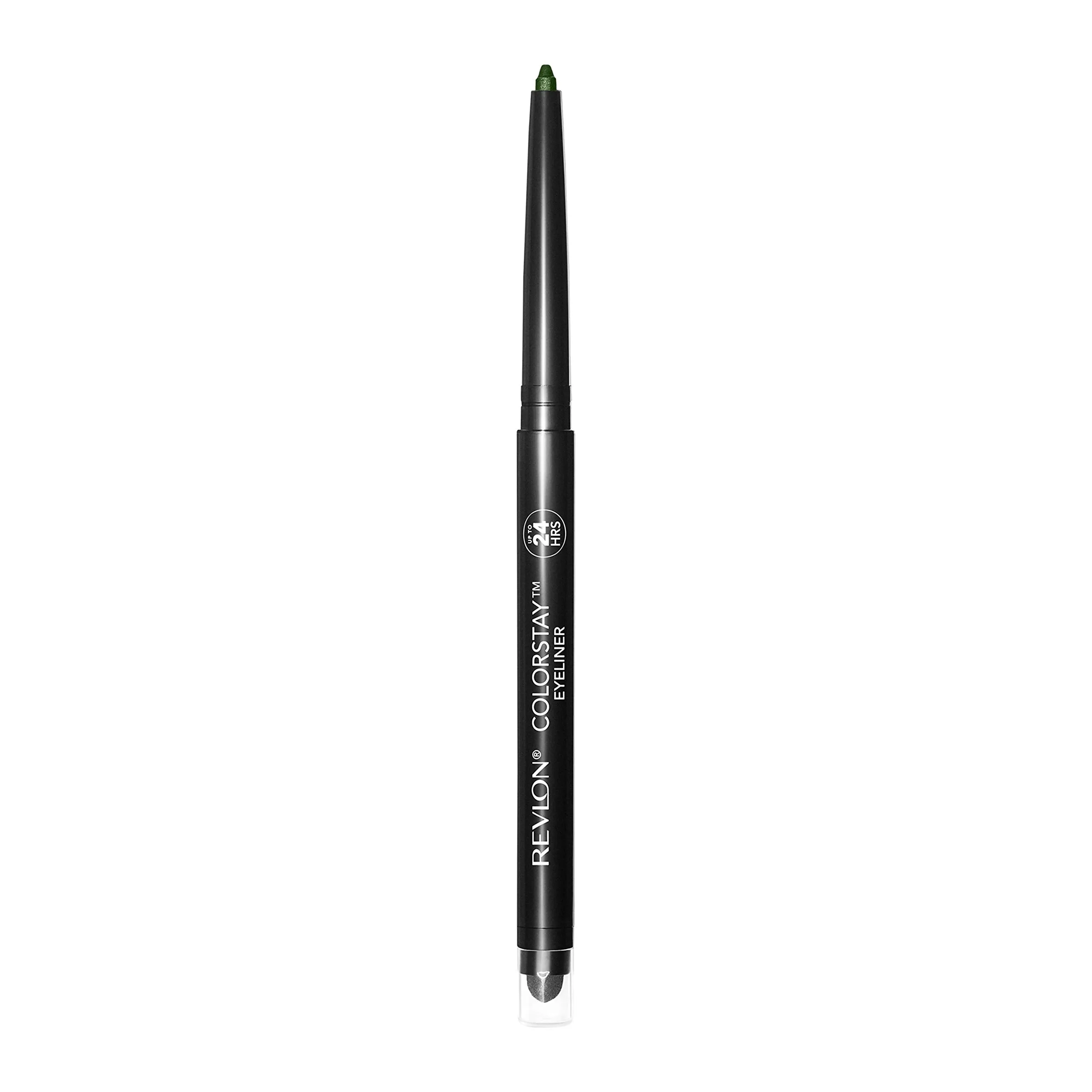 Pencil Eyeliner by Revlon, ColorStay Eye Makeup with Built-in Sharpener, Waterproof, Smudgeproof, Longwearing with Ultra-Fine Tip, 206 Jade, 0.01 Oz