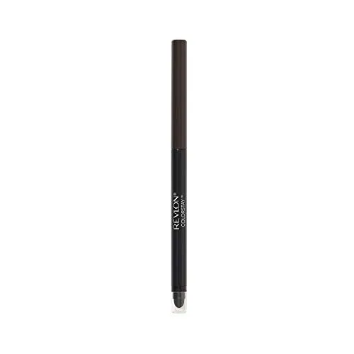 Pencil Eyeliner by Revlon, ColorStay Eye Makeup with Built-in Sharpener, Waterproof, Smudgeproof, Longwearing with Ultra-Fine Tip, Black Brown, 0.01 Oz