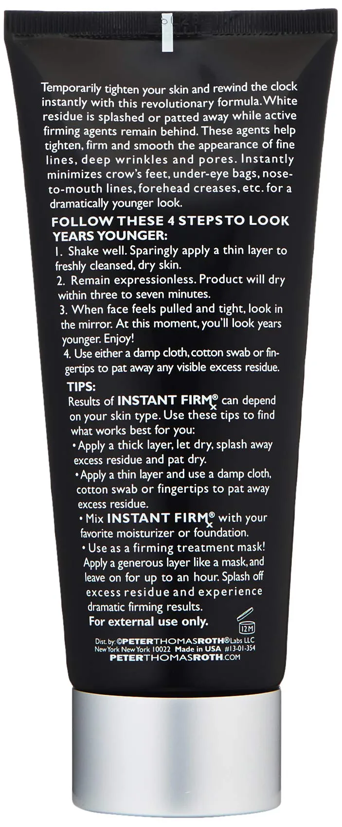 Peter Thomas Roth Instant FIRMx Temporary Face Tightener, Firm and Smooth the Look of Fine Lines, Deep Wrinkles and Pores