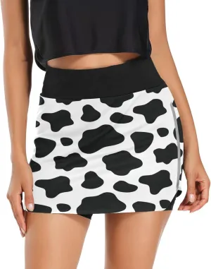 Plaaee Athletic Tennis Golf Skorts Skirts Dogs Prints Women Workout Sports Skirts S
