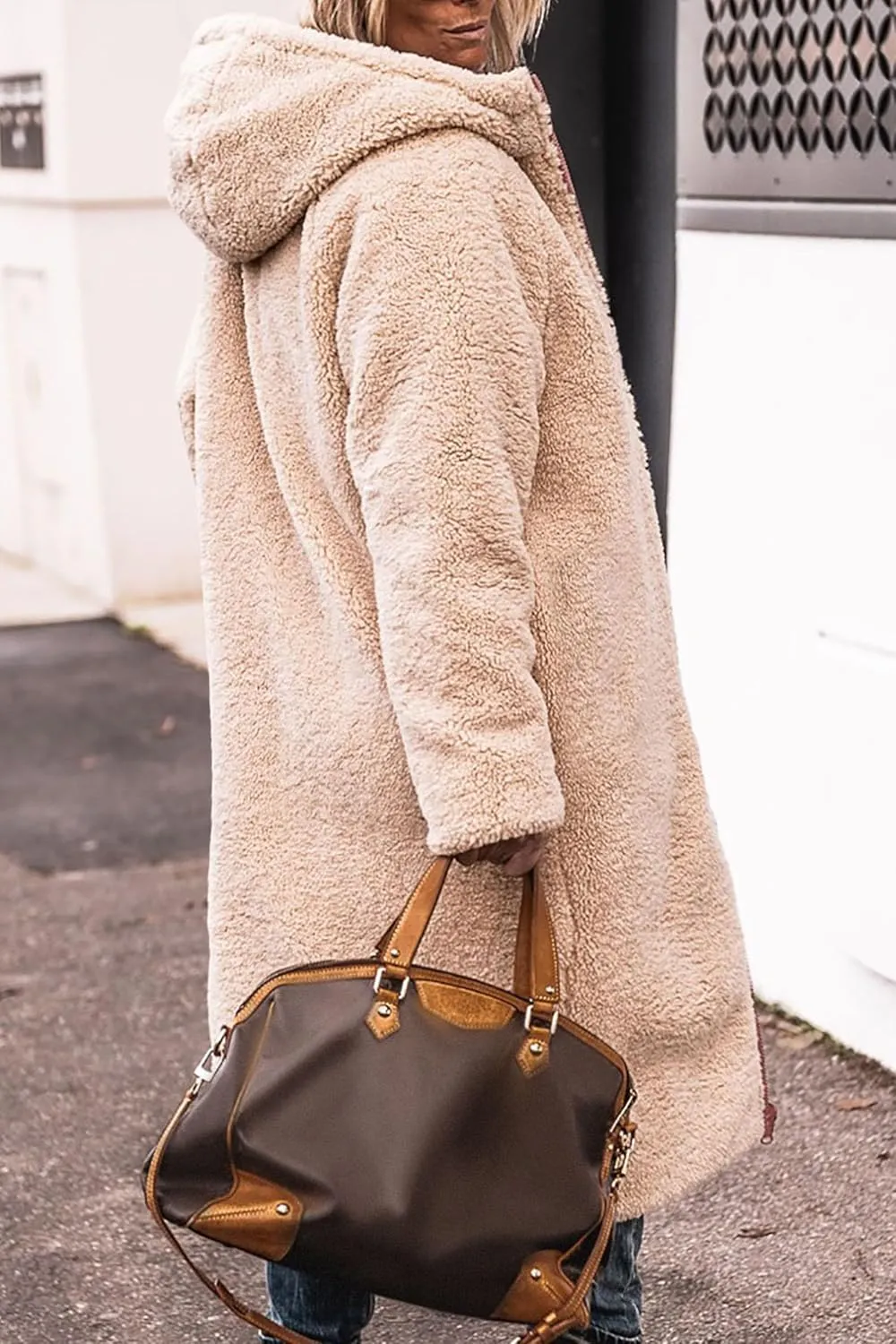PRETTYGARDEN Women's 2025 Winter Fashion Clothes Oversized Shearling Fleece Long Coats Jackets