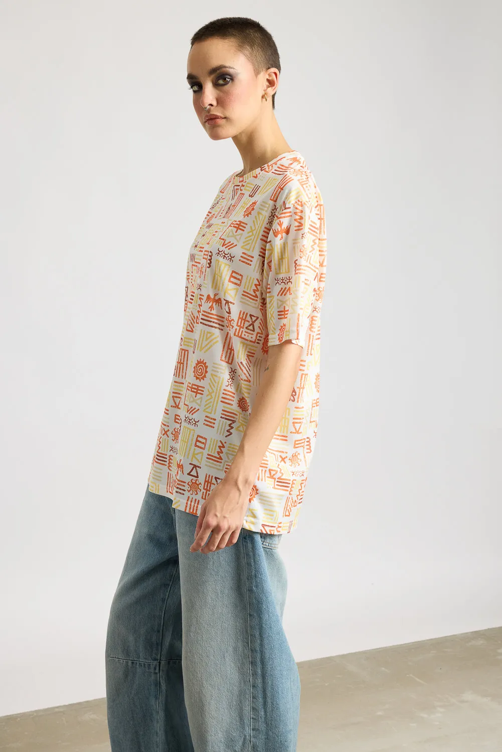 Printed Women's T-Shirt - Kinetic Kaleidoscope