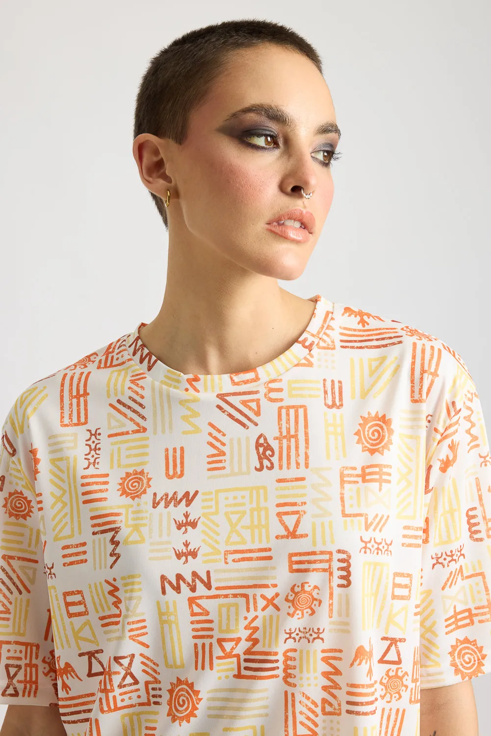 Printed Women's T-Shirt - Kinetic Kaleidoscope