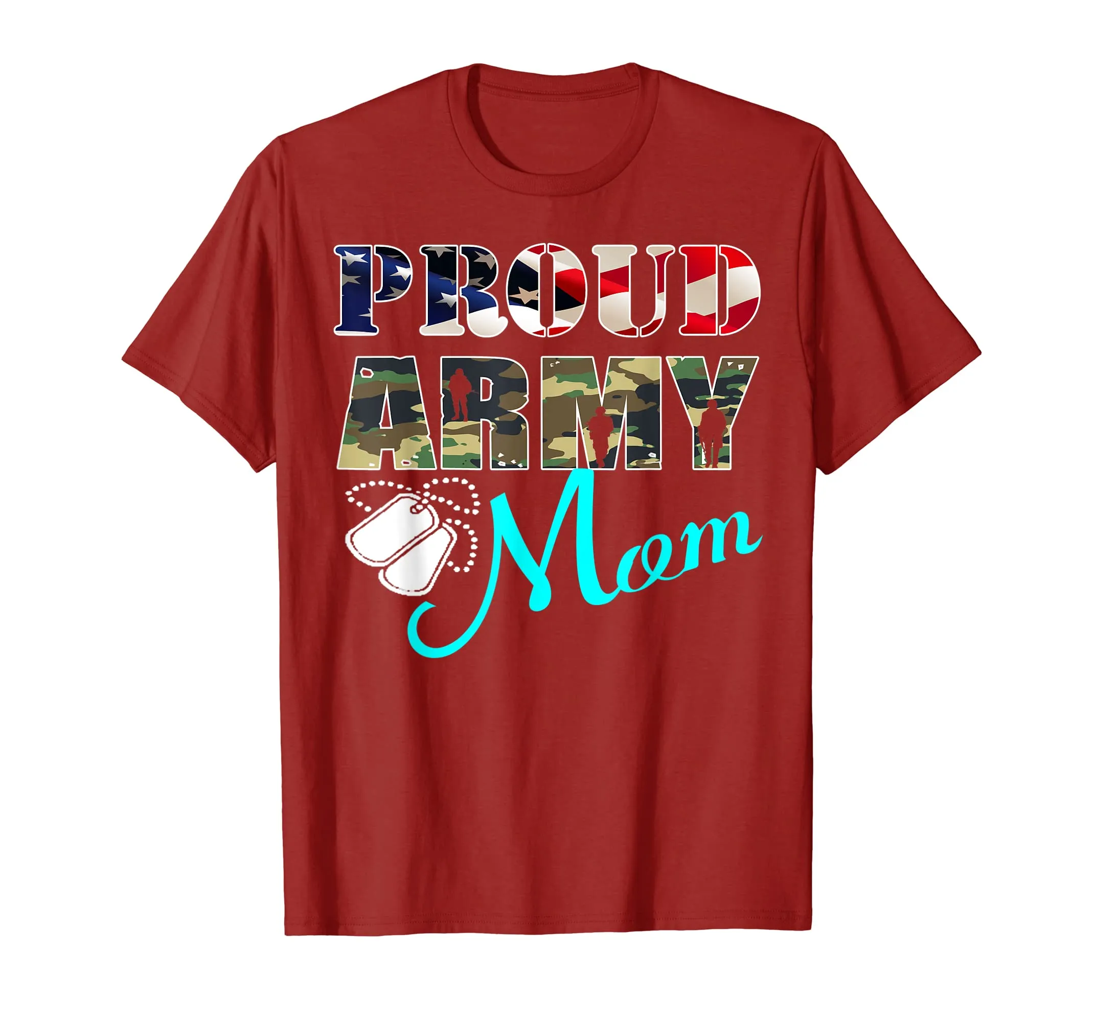 Proud Army Mom T Shirt - Military Family Shirts Mother Gifts