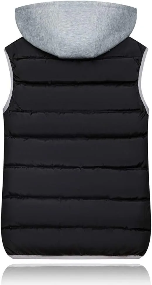 Puffer Vest Women with Hood Quilted Vest Lightweight Zip Up Padded Down Vests Sleeveless Winter Puffer Jacket Gilet Outerwear