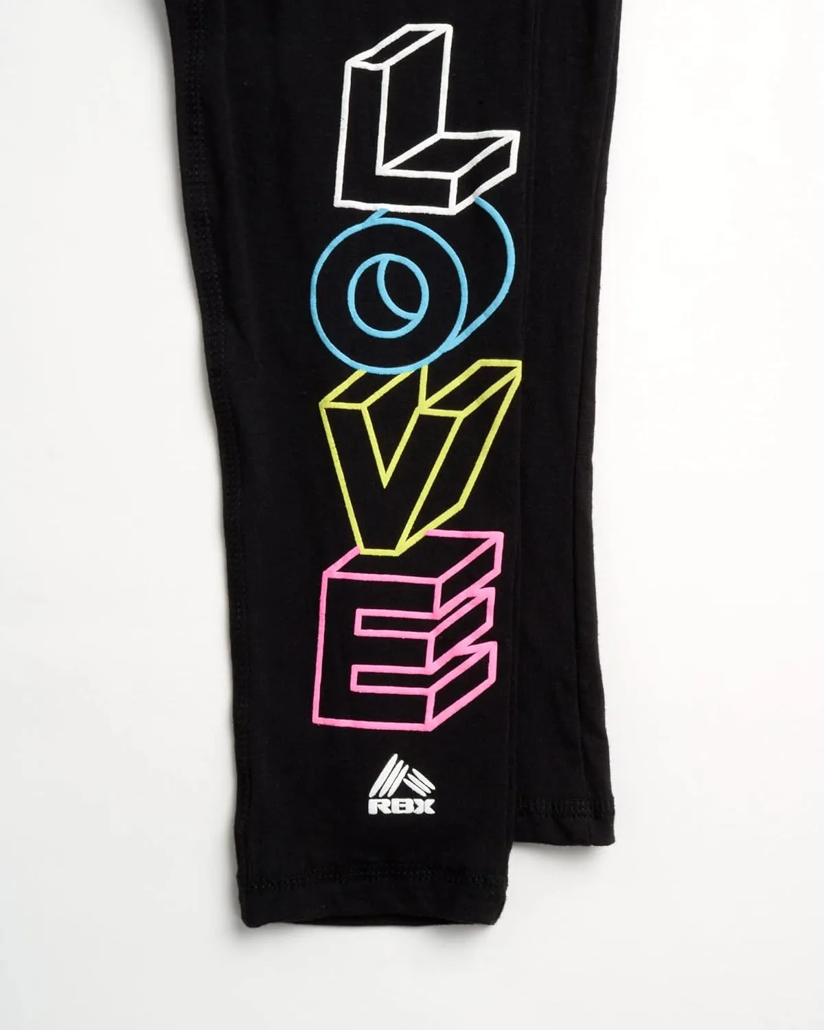 RBX Girls' Active Leggings - 2 Pack Cotton Stretch Yoga Pants and Kids Tights - Athletic Leggings for Girls (Sizes: 4-16)