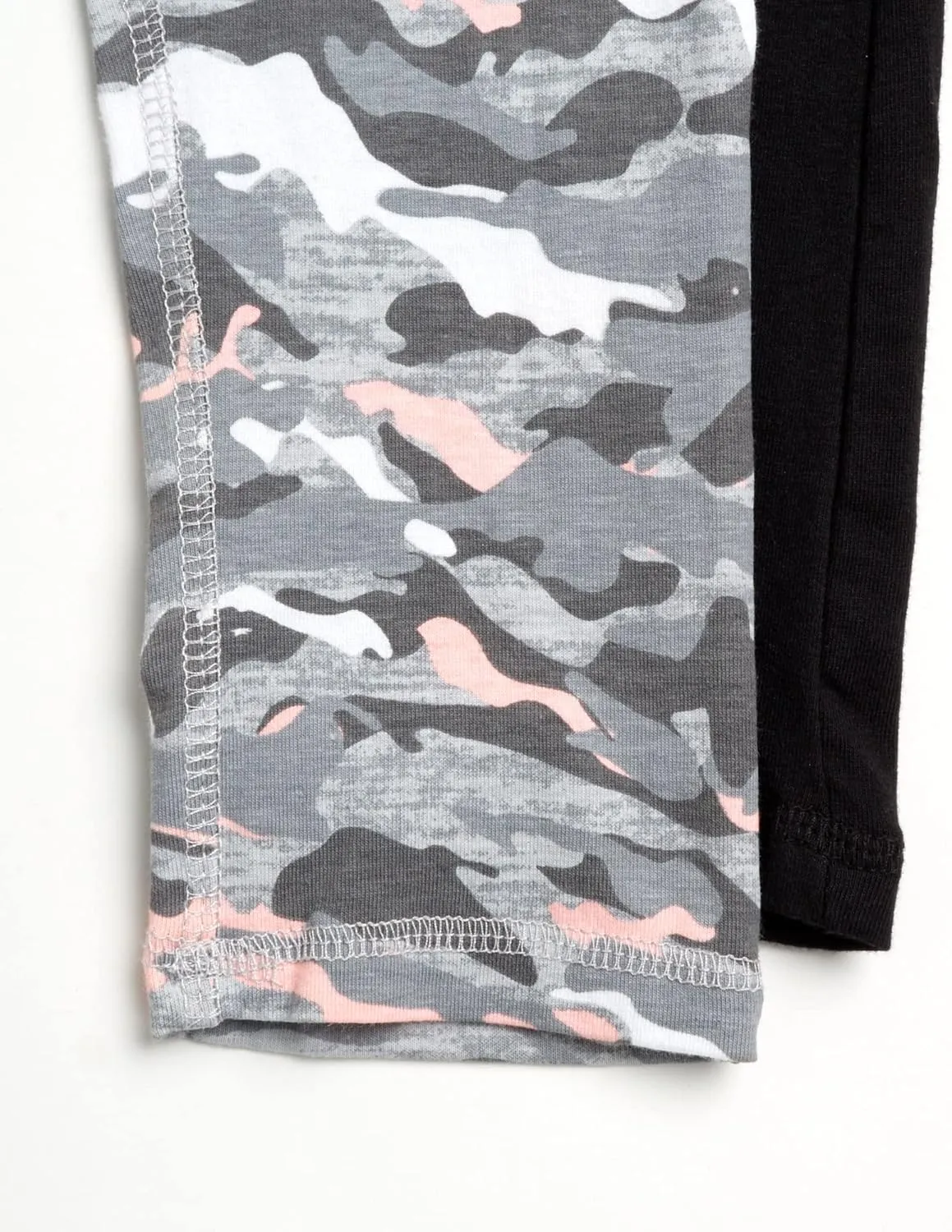 RBX Girls' Active Leggings - 2 Pack Cotton Stretch Yoga Pants and Kids Tights - Athletic Leggings for Girls (Sizes: 4-16)
