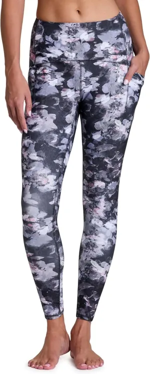 RBX Women's Full Length Legging with Pockets, Printed Workout Leggings for Women Squat Proof High Waisted Leggings for Yoga