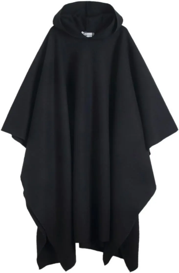 Renaissance Hooded Cloak Unisex Coat with Hood Halloween Christmas Cloak Vampire Witch Cape Cosplay Costume