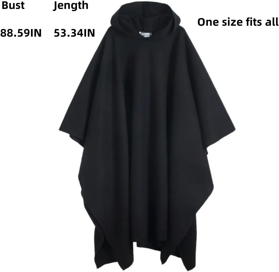 Renaissance Hooded Cloak Unisex Coat with Hood Halloween Christmas Cloak Vampire Witch Cape Cosplay Costume