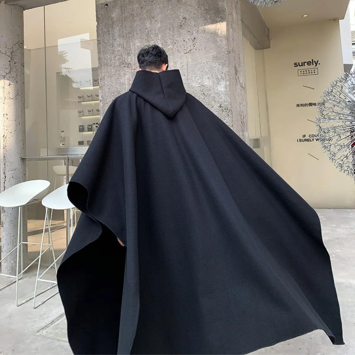 Renaissance Hooded Cloak Unisex Coat with Hood Halloween Christmas Cloak Vampire Witch Cape Cosplay Costume
