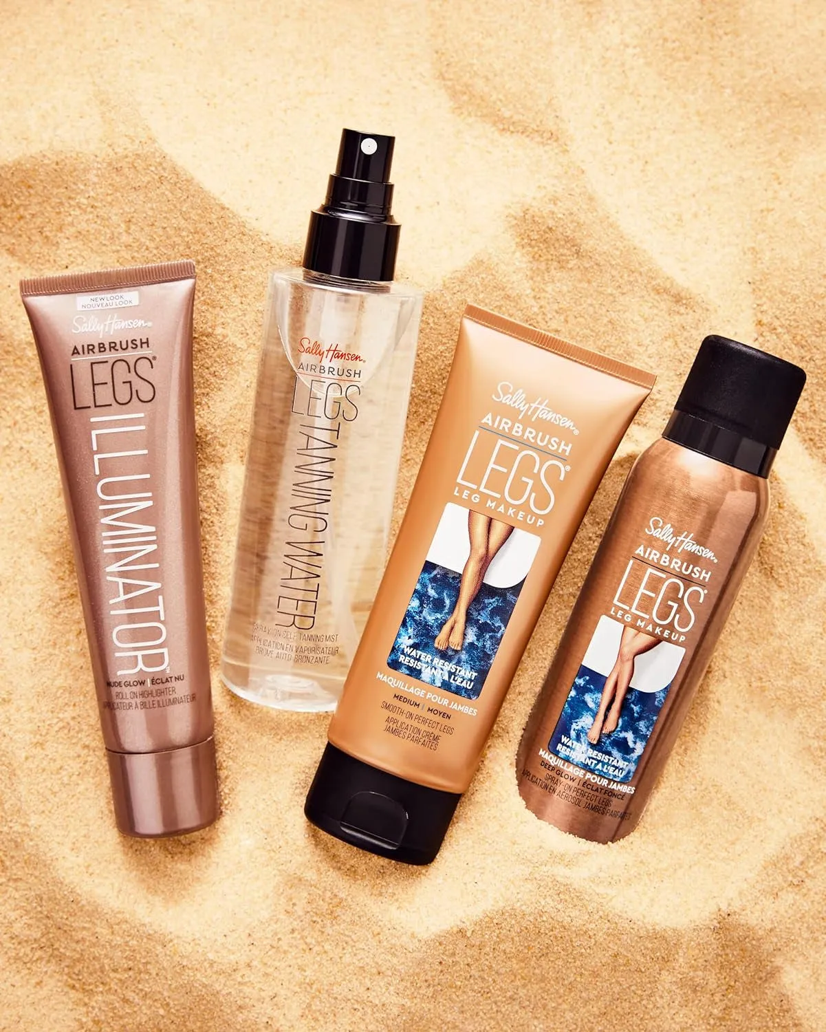 Sally Hansen Airbrush Legs®, Leg Makeup, Light, Easy Application, Flawless Looking Legs, Water Resistant, Transfer Proof Lotion