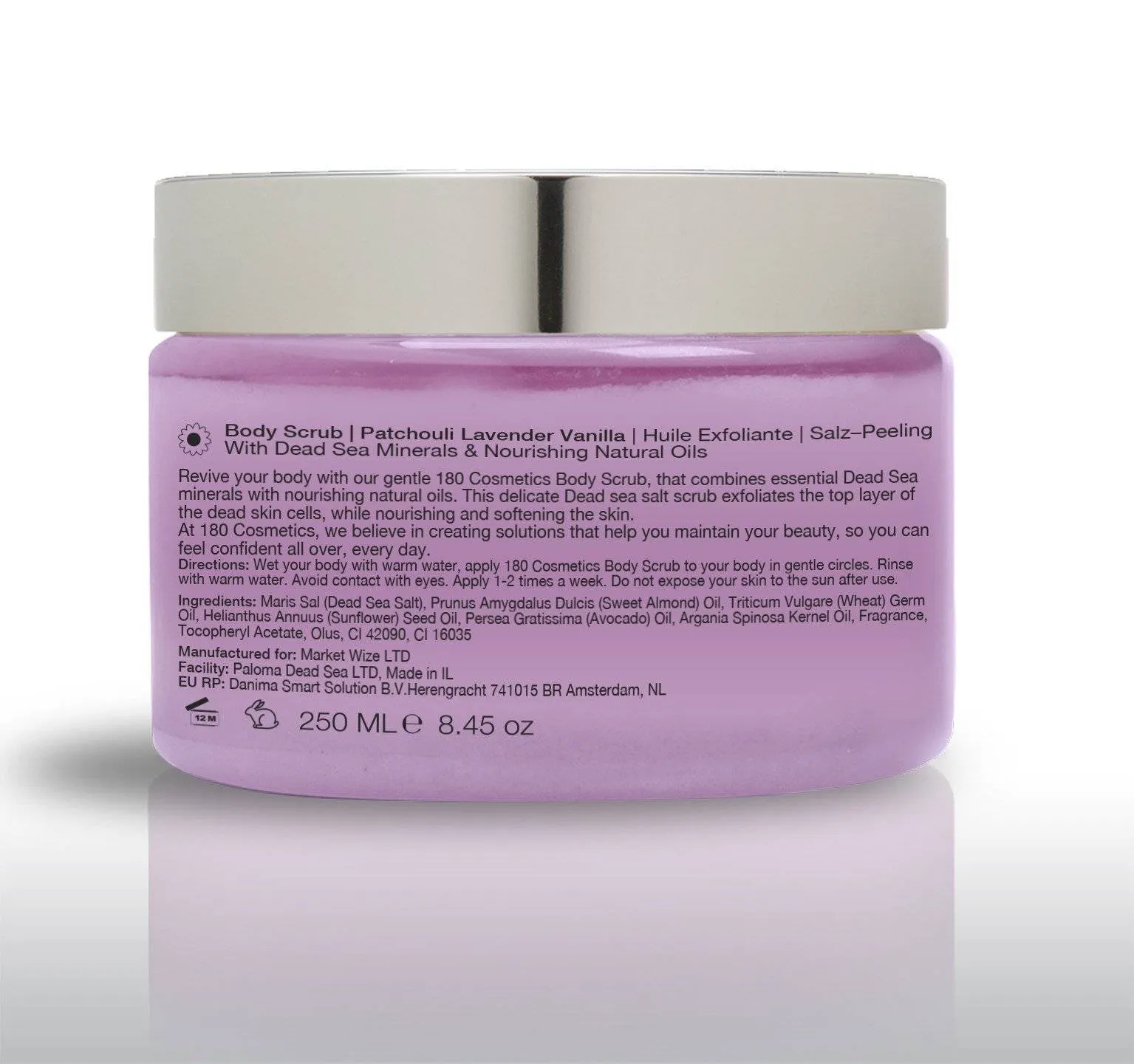 Salt and Oil Body Scrub - Patchouli Lavender Vanilla