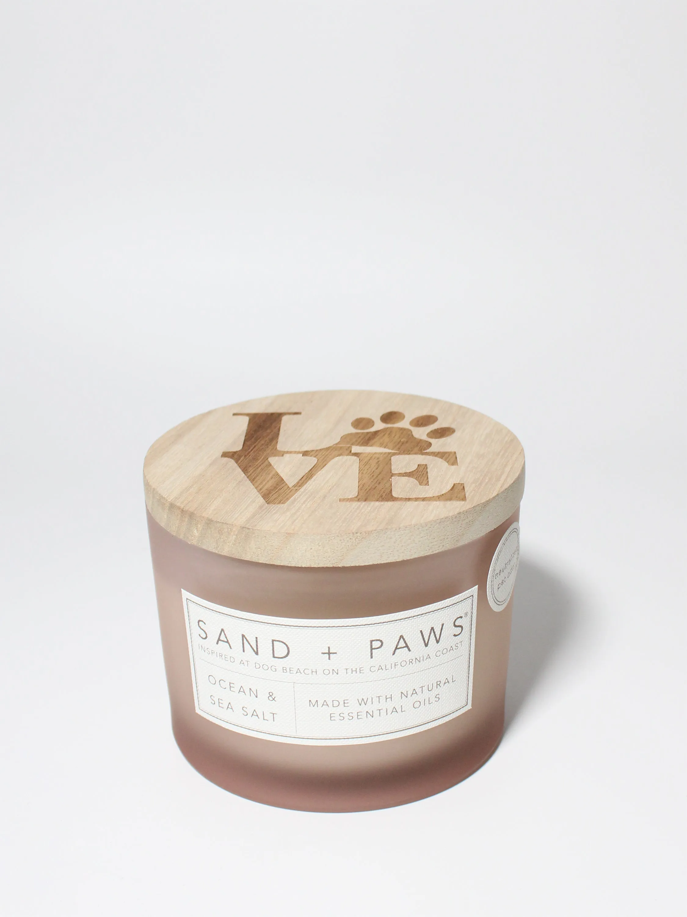 Sand   Paws Ocean & Sea Salt 12 oz scented candle