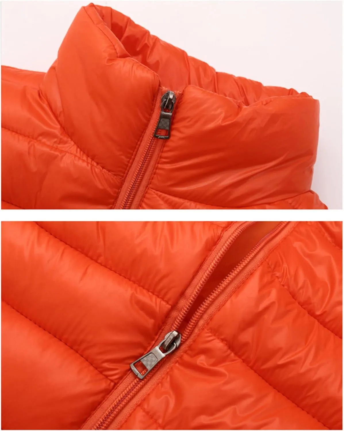 SaoBiiu Men Sleeveless Jacket Vest Winter Cotton-Padded Coats Vests Stand Collar Warm Loose Zipper Waistcoats