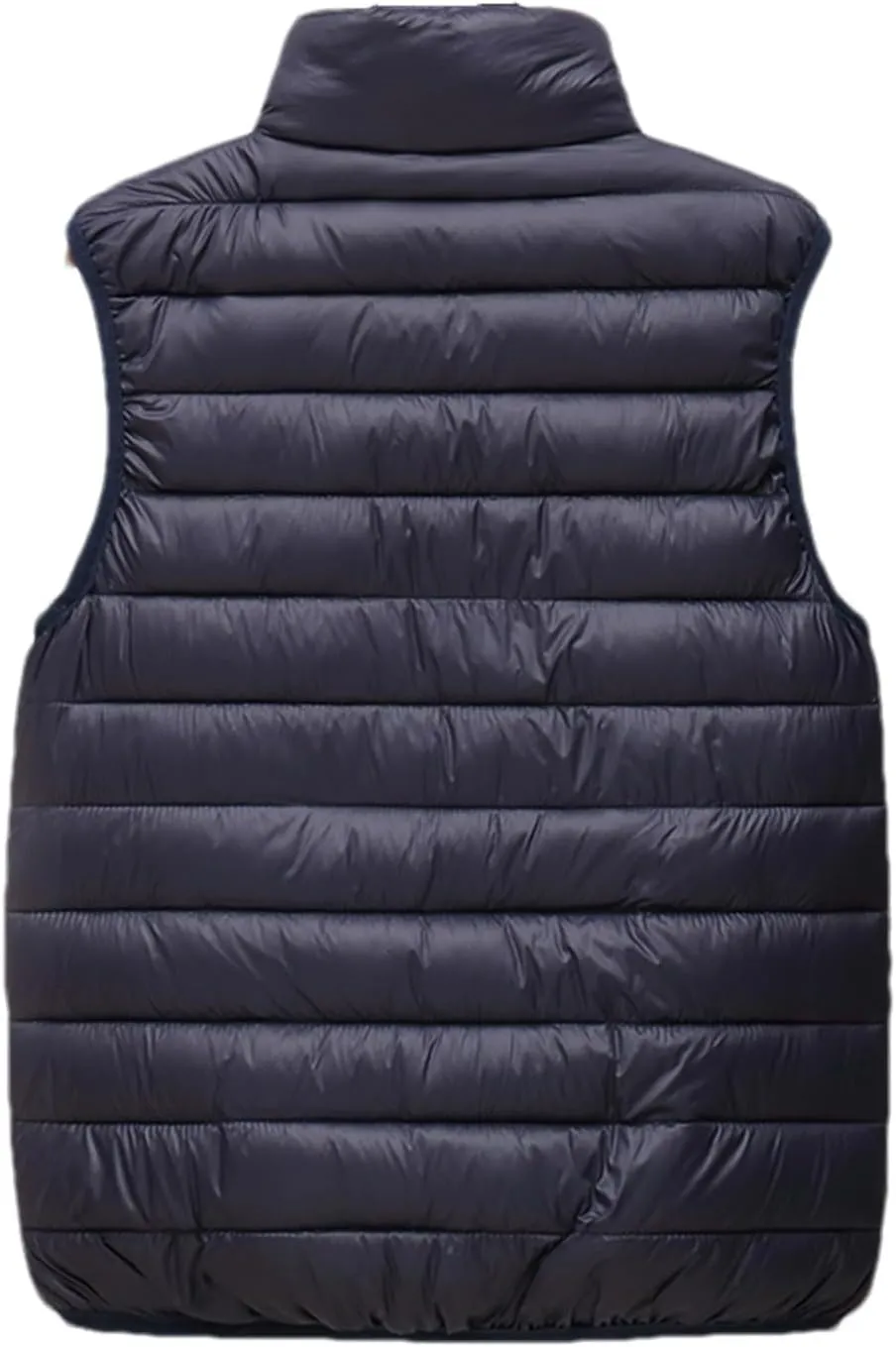 SaoBiiu Men Sleeveless Jacket Vest Winter Cotton-Padded Coats Vests Stand Collar Warm Loose Zipper Waistcoats