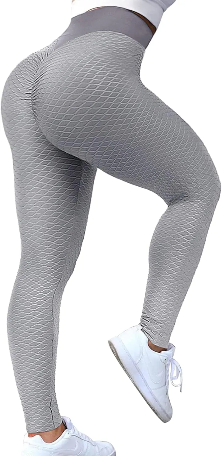 Scrunch Butt Lifting Leggings with Pockets for Women Butt Lift High Waisted Peach Lift TIK Tok Leggings Yoga Pants
