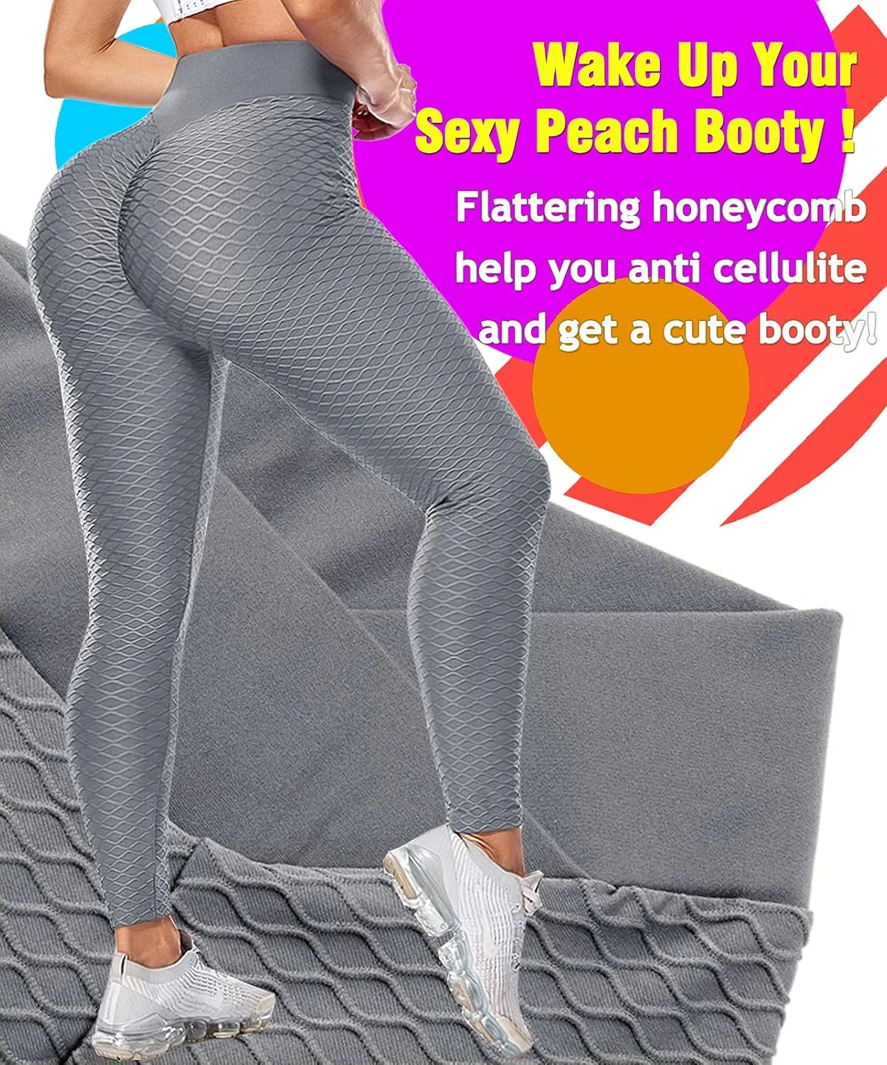 Scrunch Butt Lifting Leggings with Pockets for Women Butt Lift High Waisted Peach Lift TIK Tok Leggings Yoga Pants