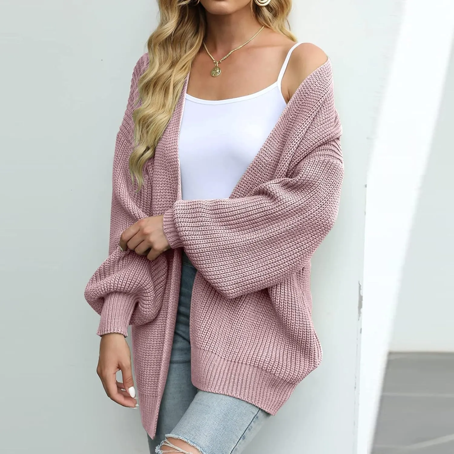 Shacket Jacket Women Long Sleeve Thickened Warm Outdoor Fleece Jacket Open Stitch Coat Sweater Coat Trench
