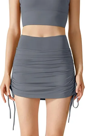 Skorts for Women with Pockets Soft Lightweight Skirt Athletic Inner Shorts for Running Tennis Golf Workout