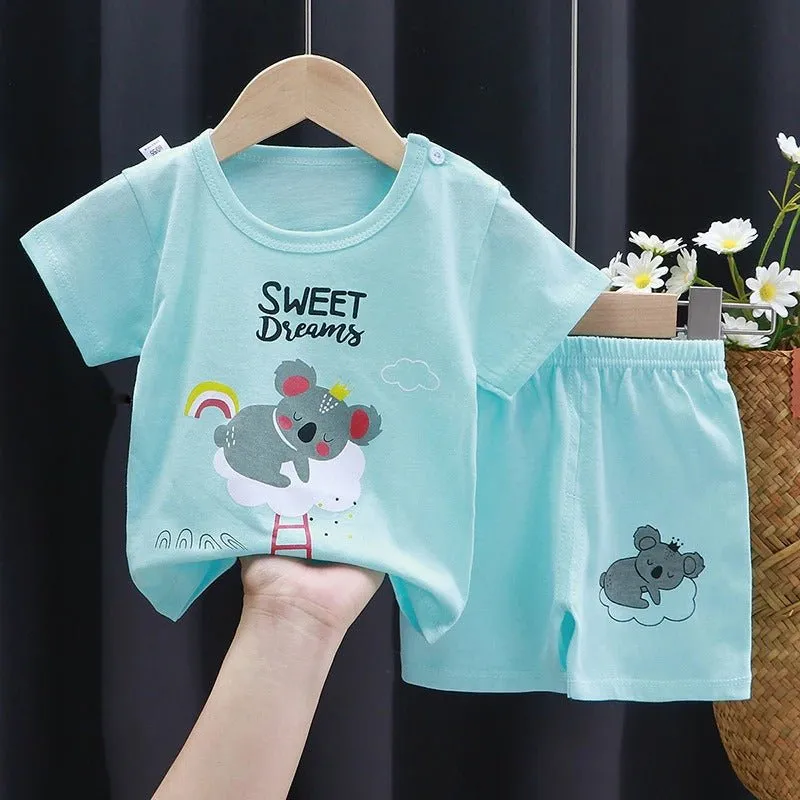 Sleeping Baby T-shirt Set For Baby Boys and Girls