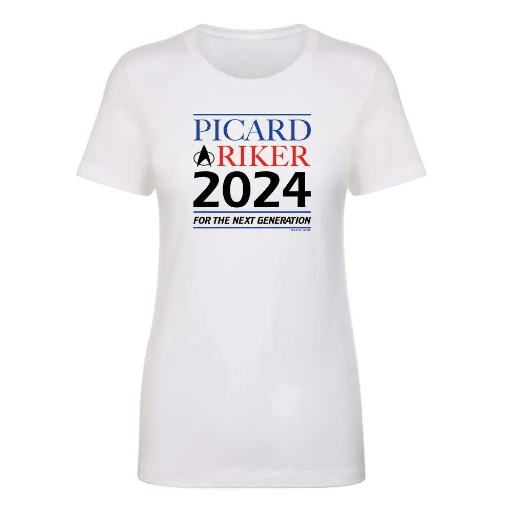Star Trek: The Next Generation Picard & Riker 2024 Women's Short Sleeve T-Shirt