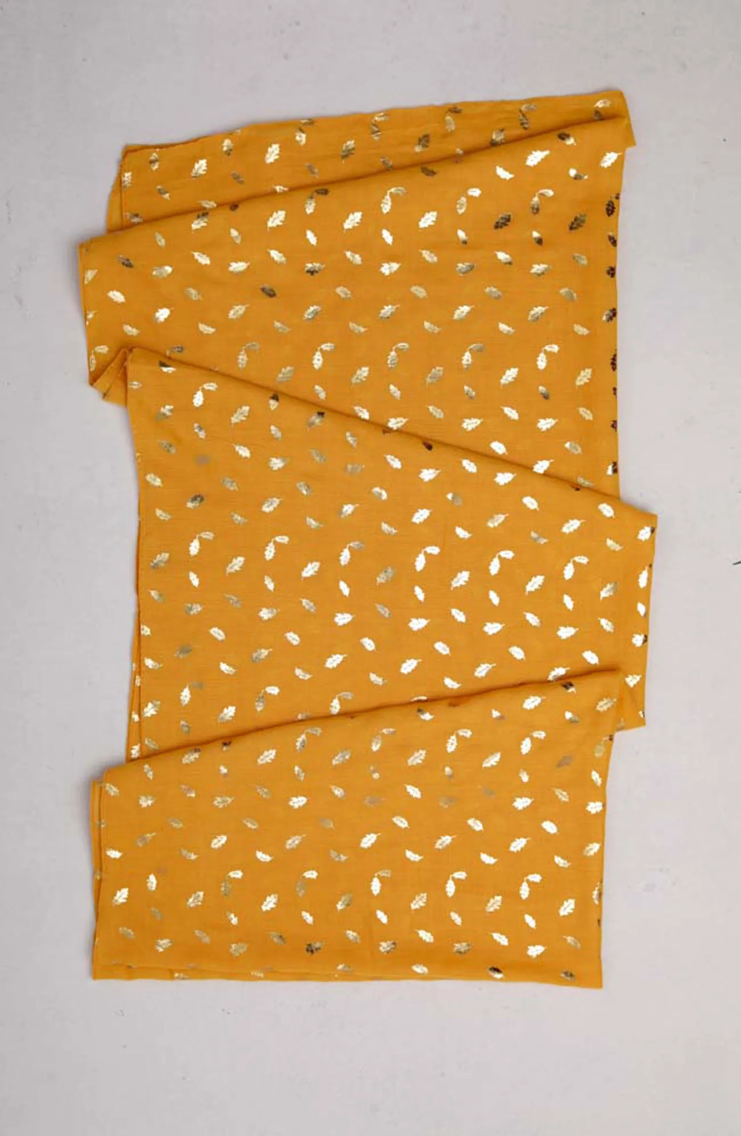 Stitched 1 Piece Dyed Cotton Scarf (WADC23W-1040)