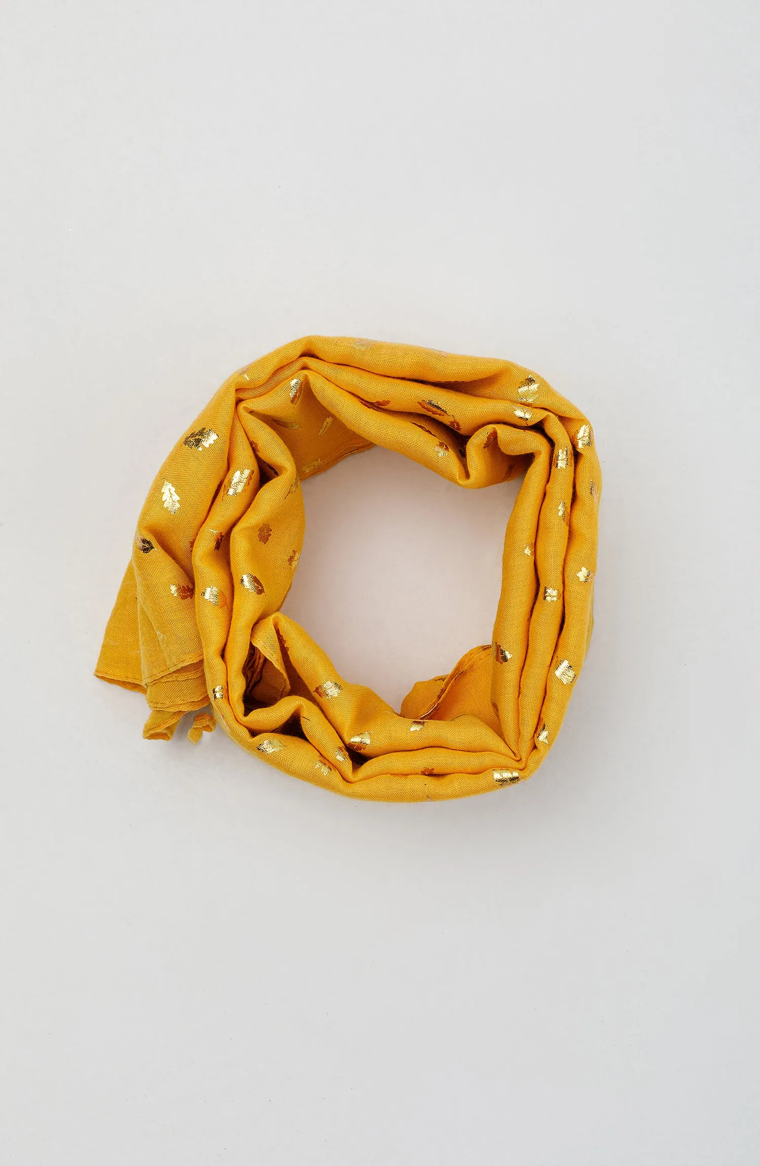 Stitched 1 Piece Dyed Cotton Scarf (WADC23W-1040)