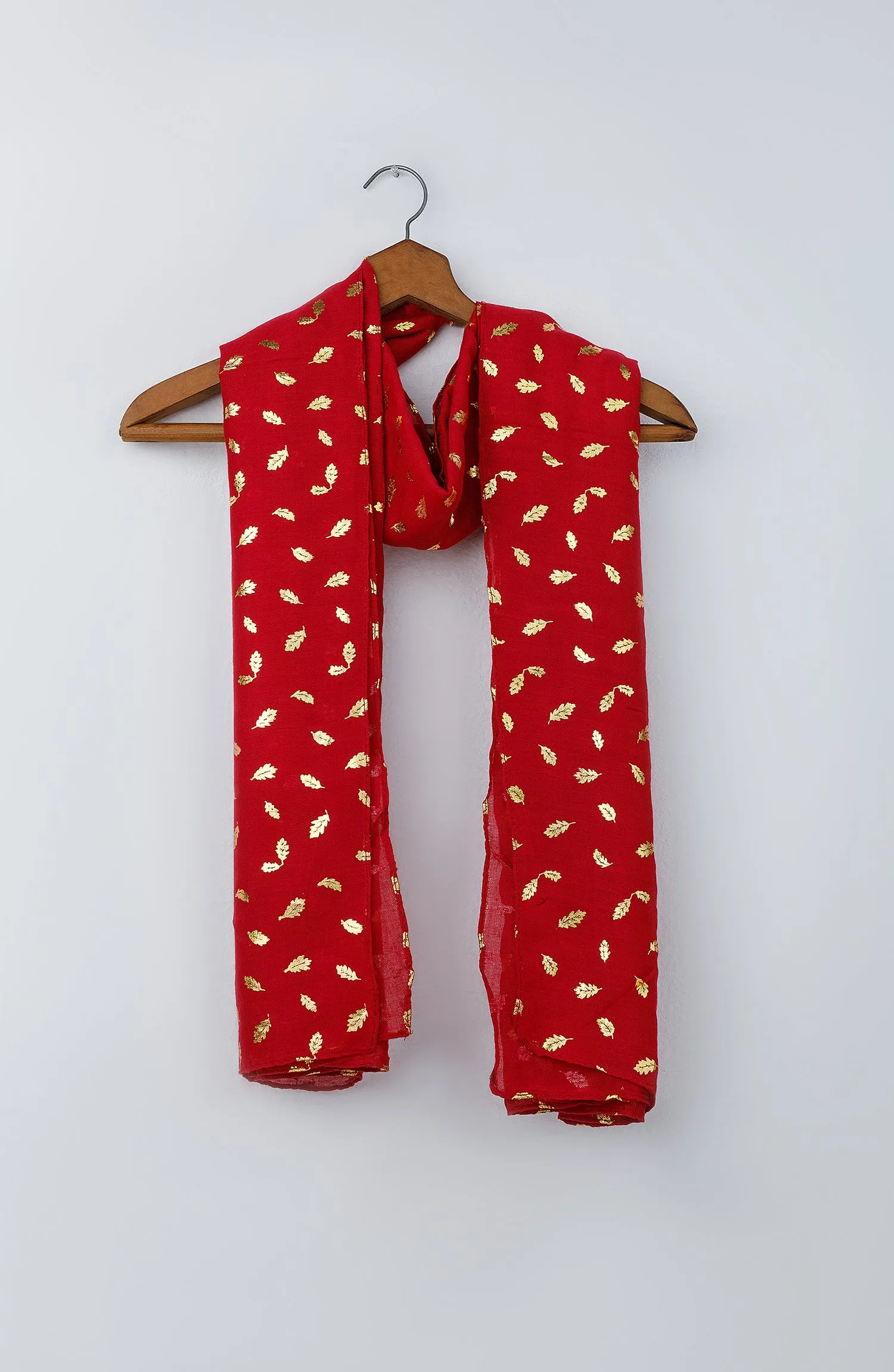 Stitched 1 Piece Dyed Cotton Scarf (WADC23W-1042)
