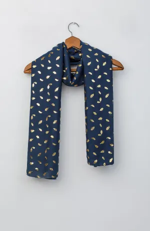 Stitched 1 Piece Dyed Cotton Scarf (WADC23W-1049)