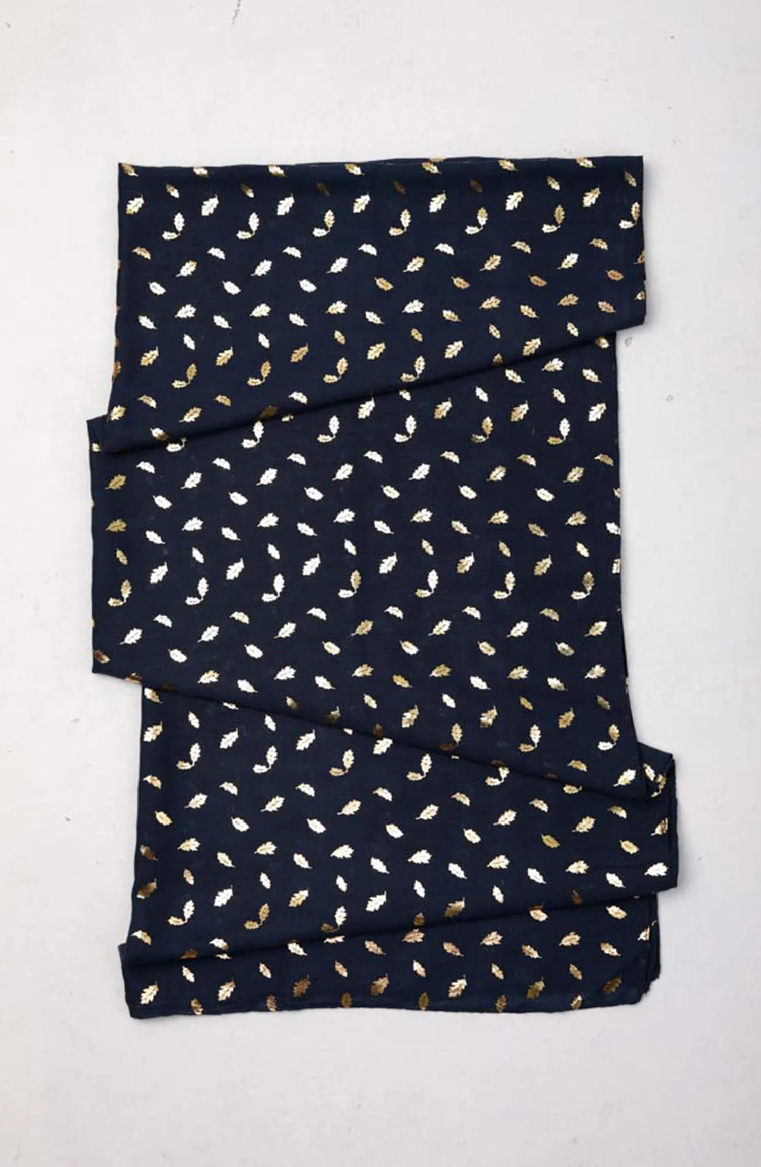 Stitched 1 Piece Dyed Cotton Scarf (WADC23W-1049)