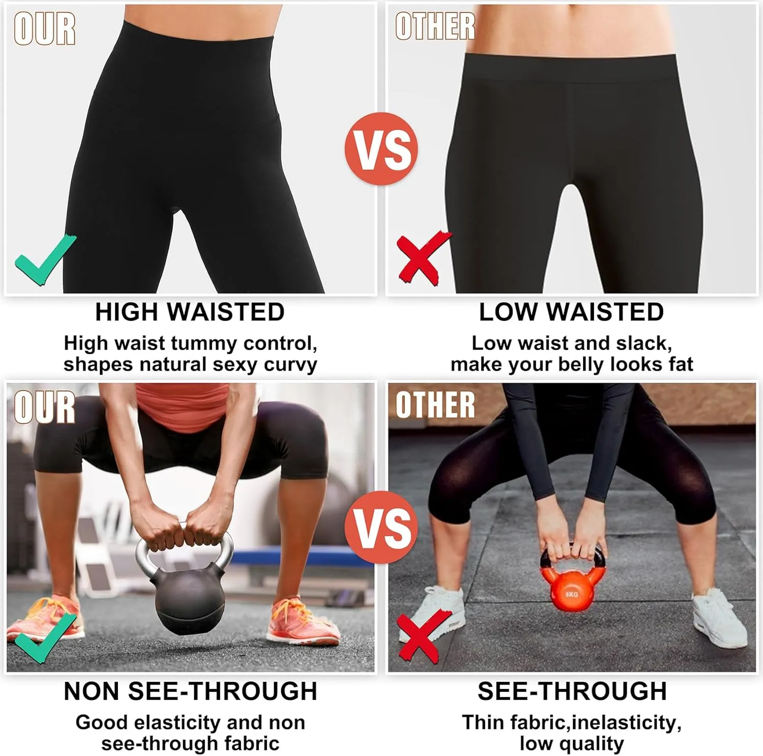 SUNCLOVE 3 Pack Capri Leggings for Women High Waisted Tummy Control Buttery Soft Workout Yoga Pants Womens Capri Leggings
