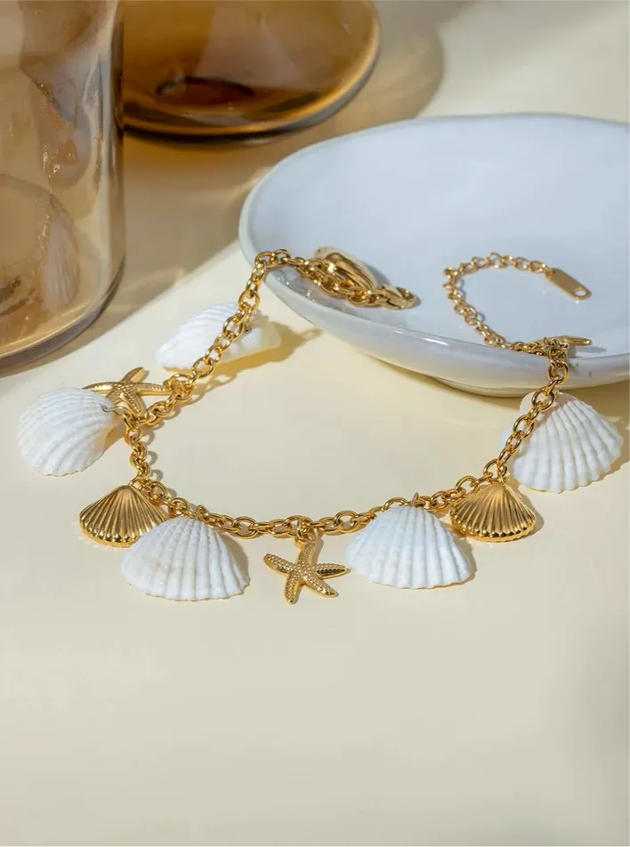 Sundrenched Shell Anklet