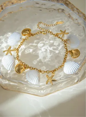 Sundrenched Shell Anklet