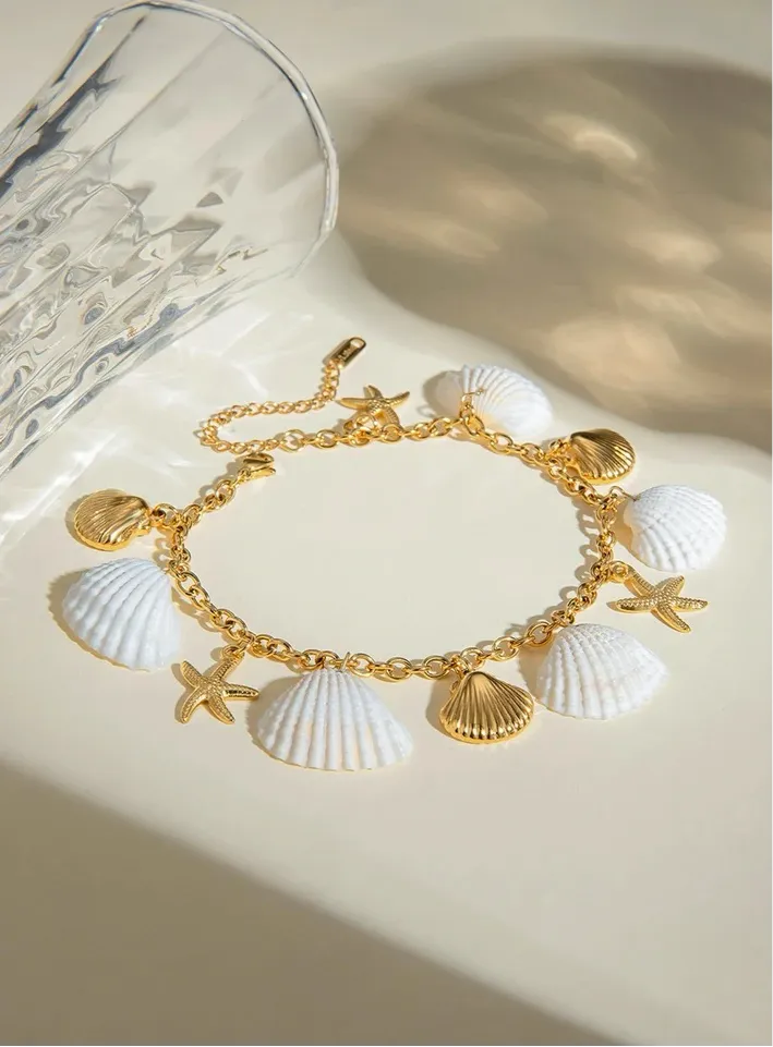 Sundrenched Shell Anklet