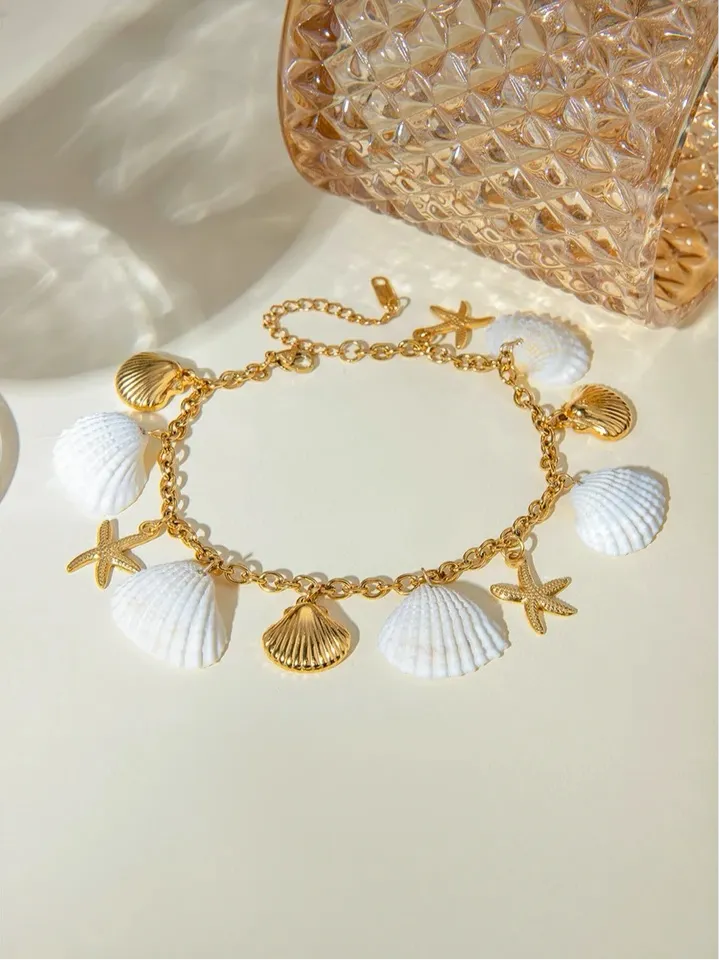 Sundrenched Shell Anklet